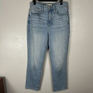 Madewell The Curvy Perfect Vintage Jeans Womens Size 27 Light Wash Straight